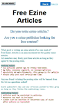 Mobile Screenshot of ezinearticles.eshire.net